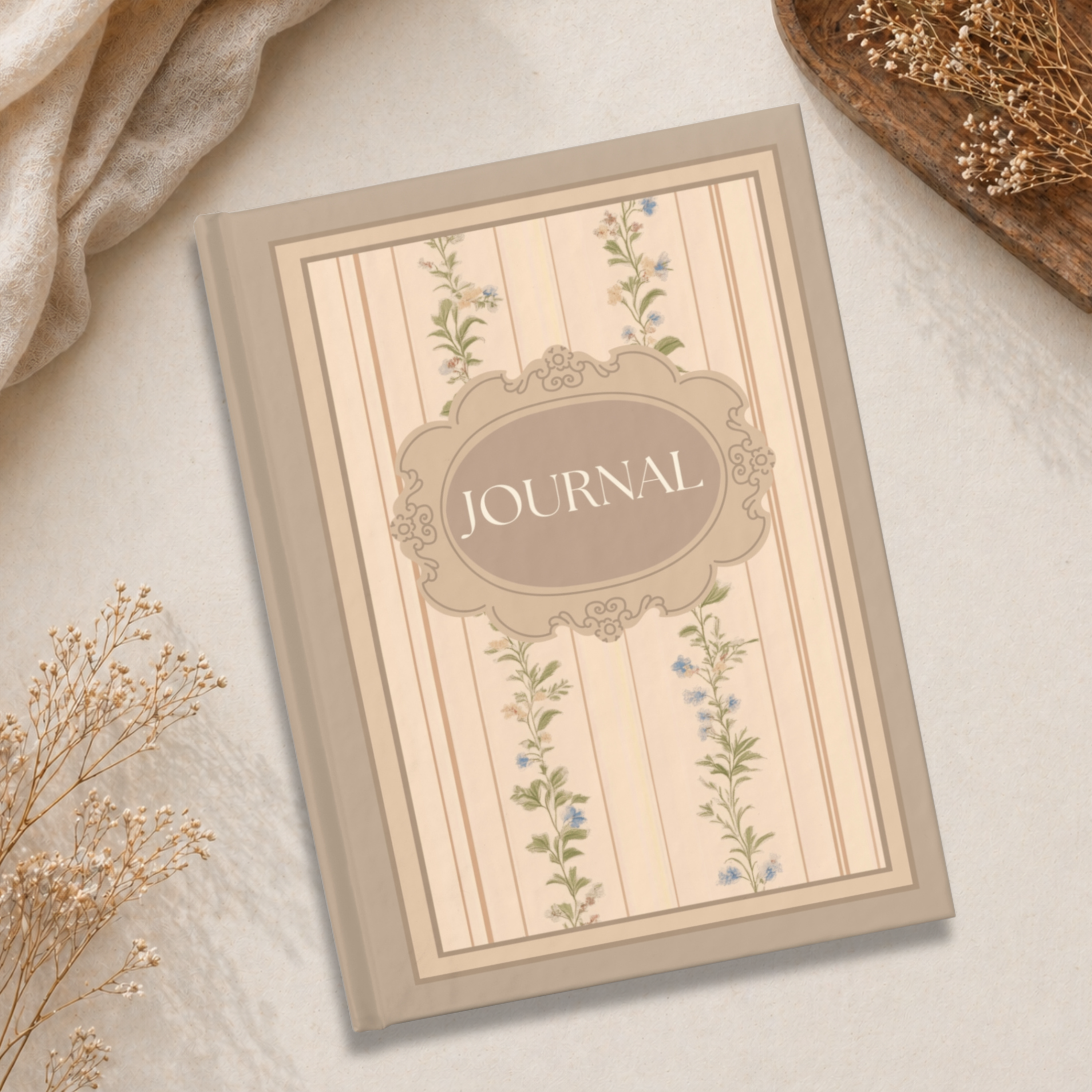 French Coquette Flower Journal - 128 Pages