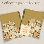 Watercolor Floral Gold Sketchbook - 160 Pages