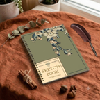 Watercolor Floral Green Sketchbook - 160 Pages