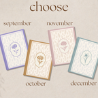 Birth Month Flower Journal - 128 Pages