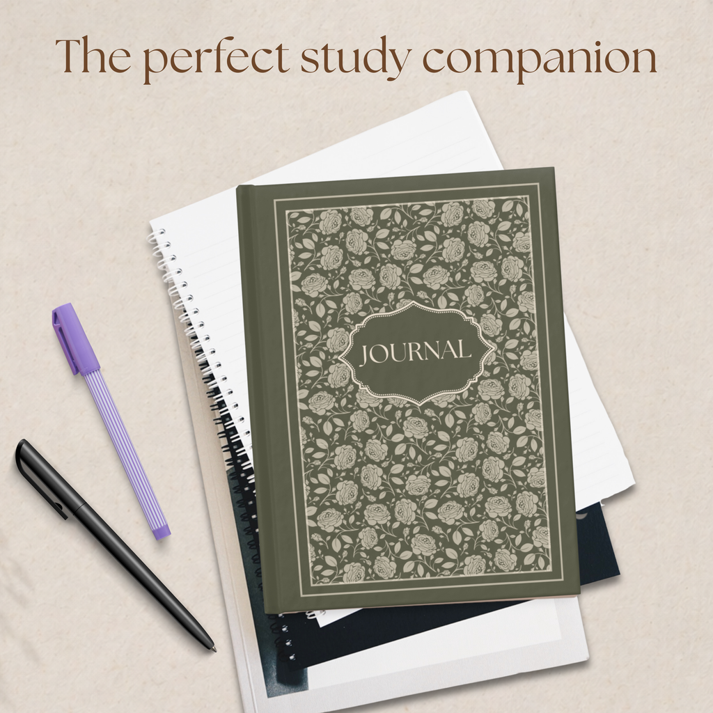 Vintage Romantic Rose Journal - 128 Pages