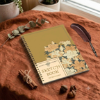 Watercolor Floral Gold Sketchbook - 160 Pages