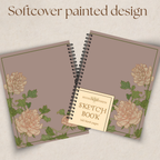 Watercolor Floral Purple Sketchbook - 160 Pages