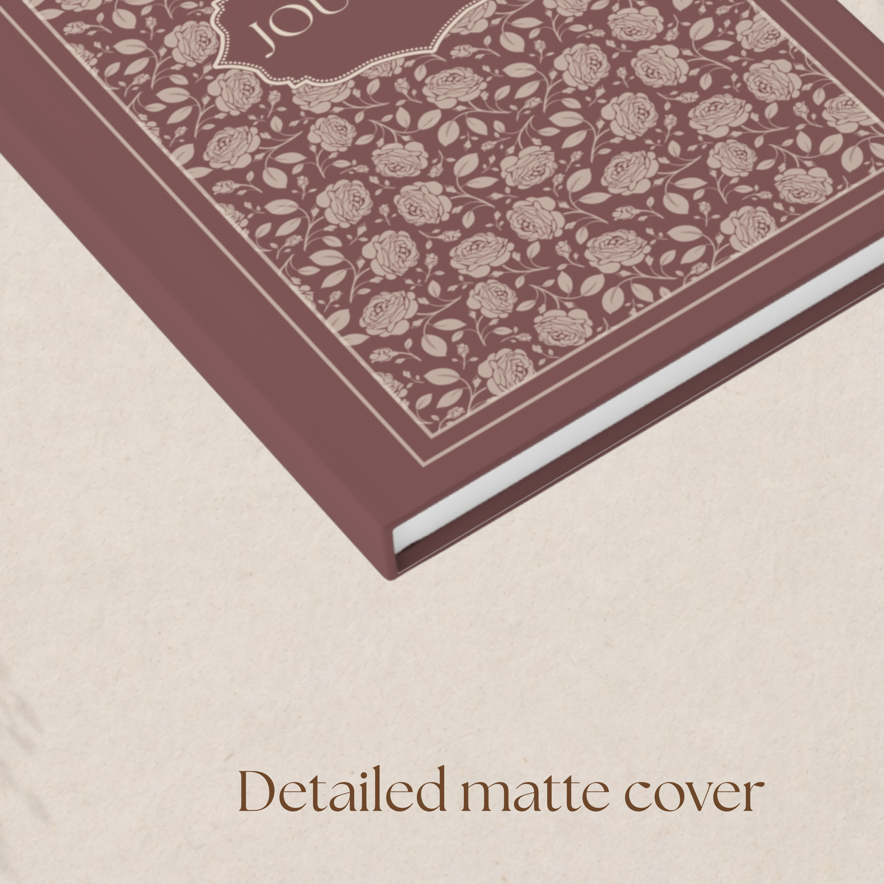 Vintage Romantic Rose Journal - 128 Pages