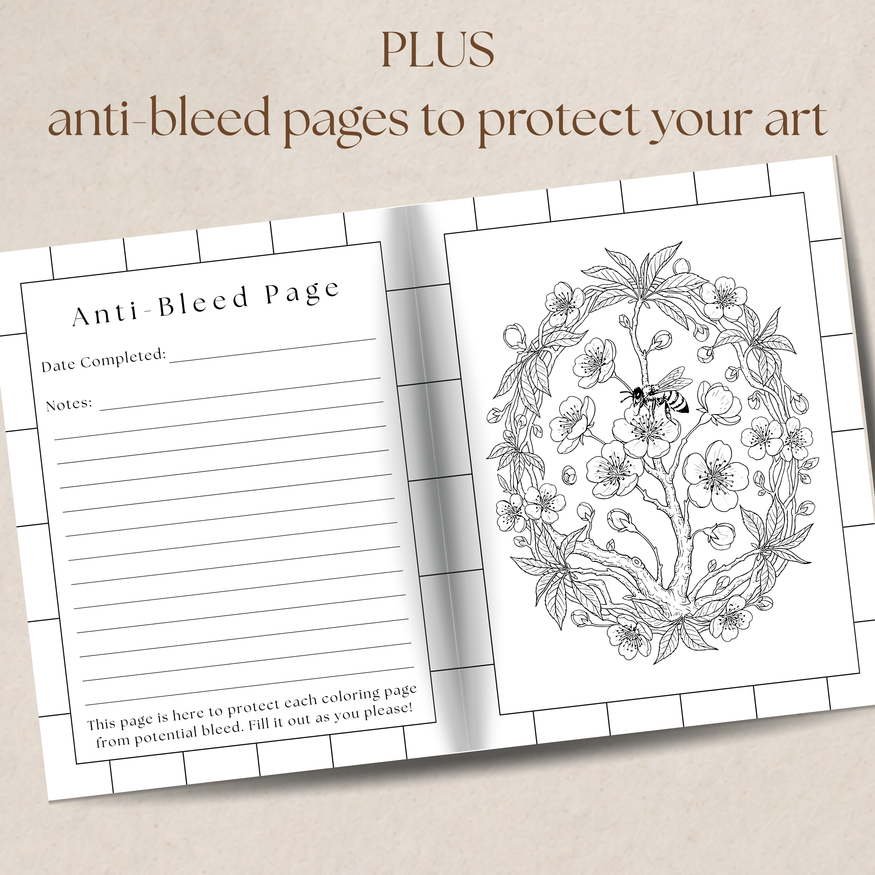 Herbs & Honey Botanical Coloring Book - 26 Pages