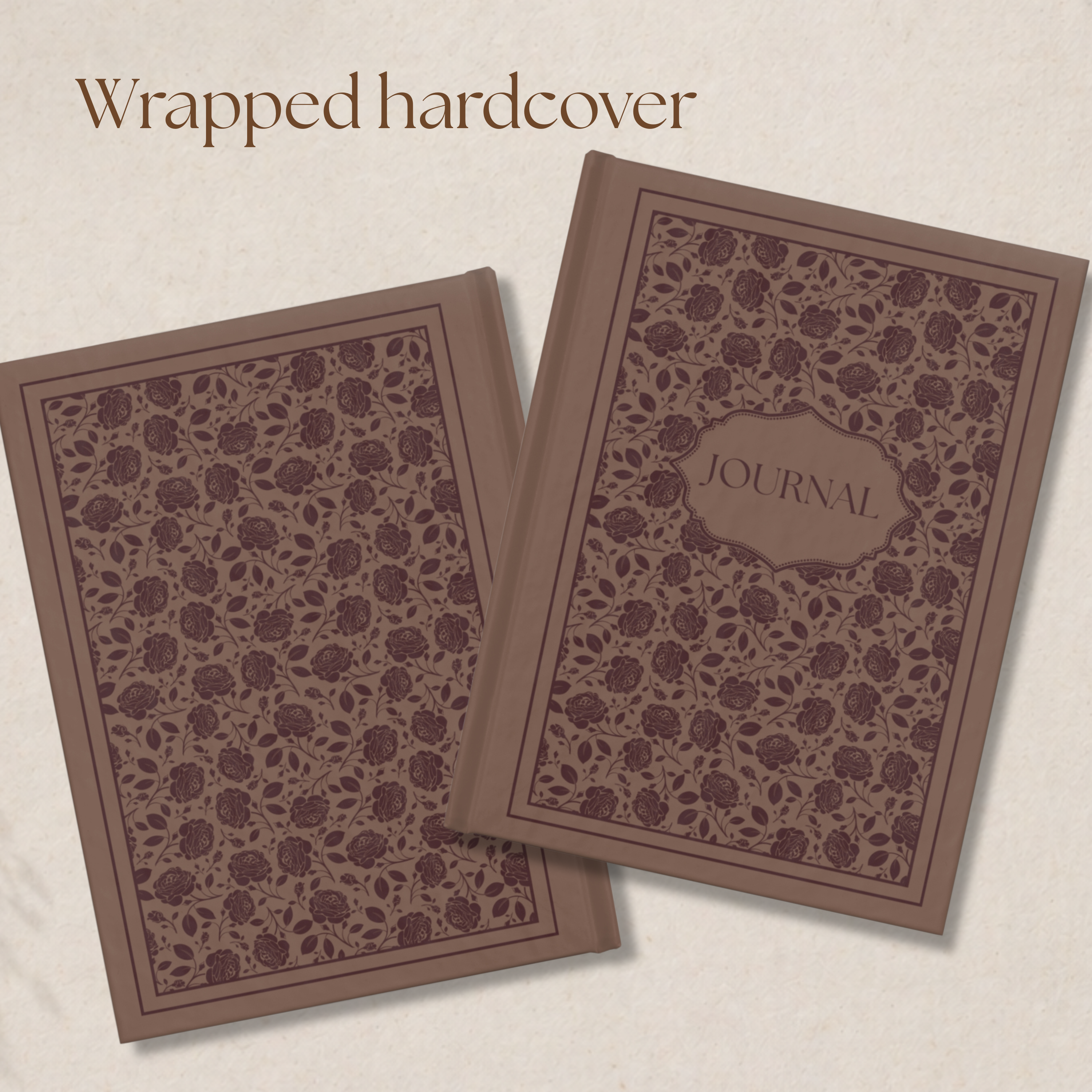 Vintage Romantic Rose Journal - 128 Pages