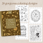 Herbs & Honey Botanical Coloring Book - 26 Pages