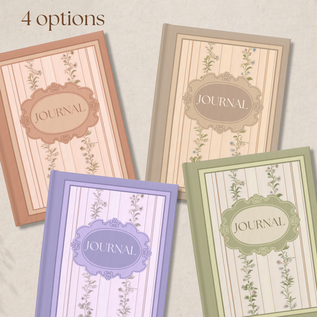 French Coquette Flower Journal - 128 Pages