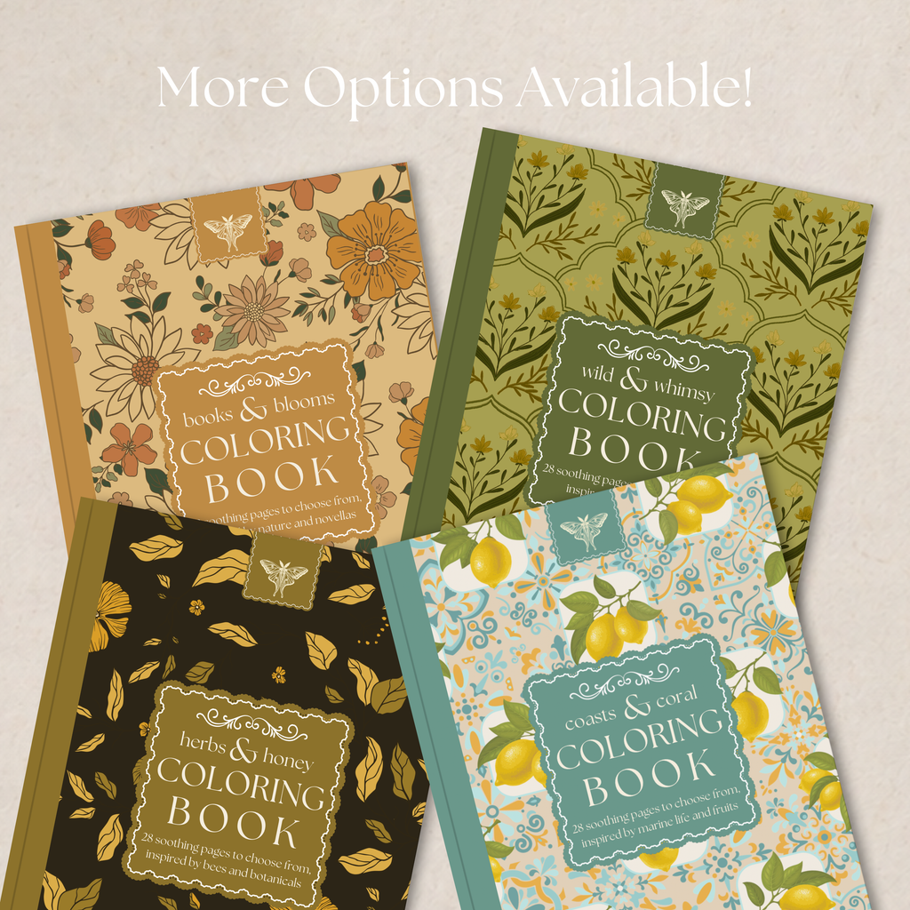 Herbs & Honey Botanical Coloring Book - 26 Pages